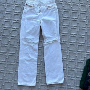 Re/Done Size 28 White Jean